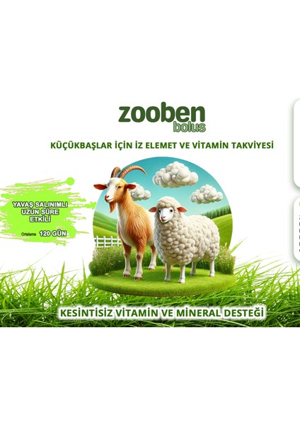 Bolus Küçükbaş Hayvan Vitamin ve Mineral Destek Takviyesi fırsatları