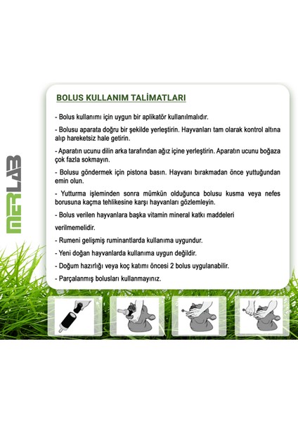 Bolus Küçükbaş Hayvan Vitamin ve Mineral Destek Takviyesi indirimleri