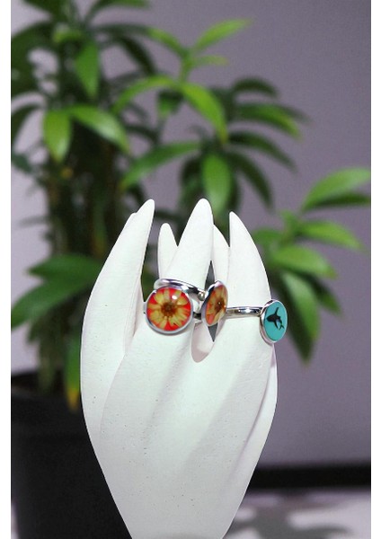 Yüzük Standı, Yüzük Düzenleyici, Organizer %100 Taş Tozu (12CM)