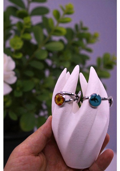 Yüzük Standı, Yüzük Düzenleyici, Organizer %100 Taş Tozu (12CM) fiyatları