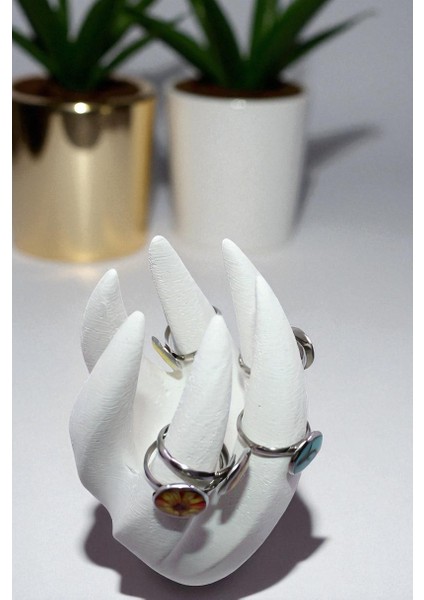 Yüzük Standı, Yüzük Düzenleyici, Organizer %100 Taş Tozu (12CM) modelleri