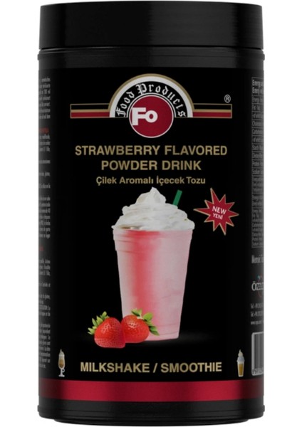 Çilek Aromalı Içecek Tozu - Milkshake 1 kg