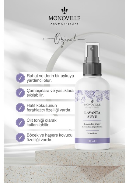 Lavanta Suyu 100 ml %100 Saf (Lavender Water) fiyatları