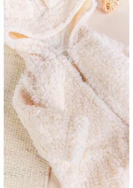 Kapüşonlu Welsoft Peluş Kışlık Kız/erkek Bebek Tulum modelleri