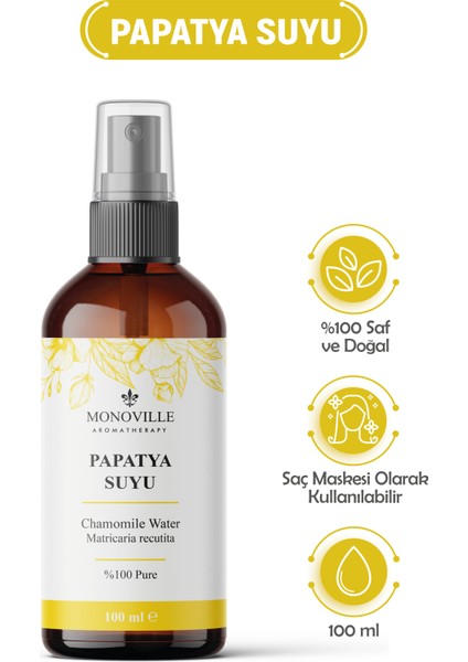 Papatya Suyu Cilt ve Saç Toniği 100 ml (Chamomile Water)