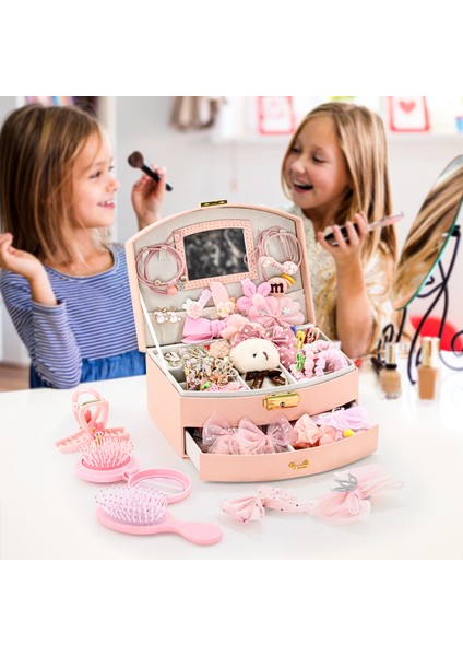 148 Parça Saç Süsleme Aksesuarları Kutusu Oyuncak indirimleri
