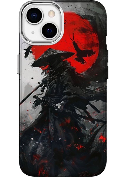 IPHONE 15 Uyumlu Özel Samuray Tasarımlı Lüks Silikon Kılıf