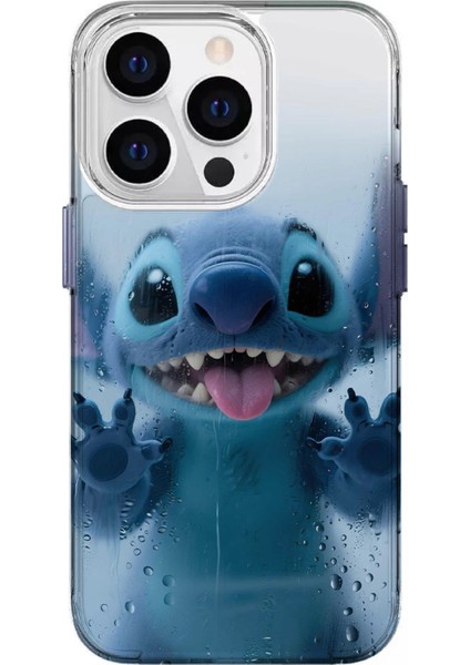 IPHONE 15 Pro Max Uyumlu Özel Stitch Tasarımlı Lüks Silikon Kılıf