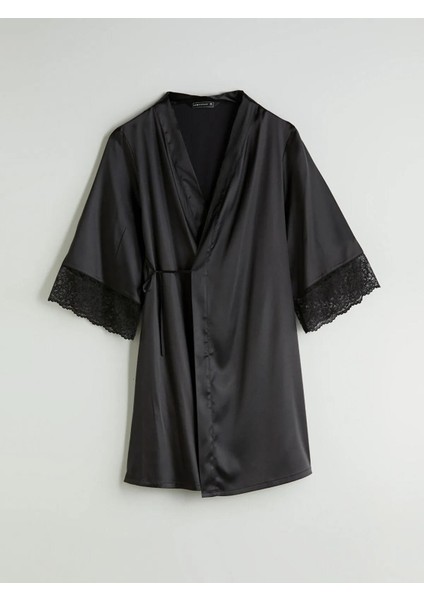 Lcw Kruvaze Yaka Saten Kadın Sabahlık (W5) fiyatları