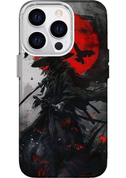 IPHONE 16 Pro Max Uyumlu Özel Samuray Tasarımlı Lüks Silikon Kılıf