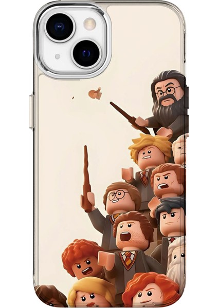 IPHONE 13 Uyumlu Özel Harry Potter LEGO Tasarımlı Lüks Silikon Kılıf