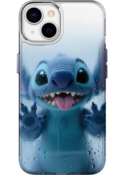 IPHONE 13 Uyumlu Özel Stitch Tasarımlı Lüks Silikon Kılıf