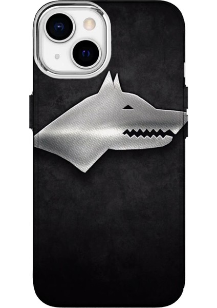 IPHONE 15 Uyumlu Özel Bozkurt Tasarımlı Lüks Silikon Kılıf