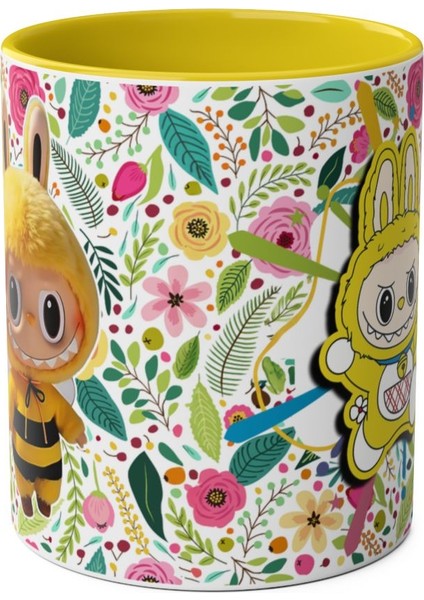 Sevimli Karakterler Baskılı Kupa