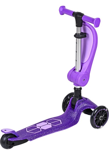 Jelly 2in1 3tekerlekli Işıklı Katlanabilir Oturaklı Çocuk Scooter fiyatları