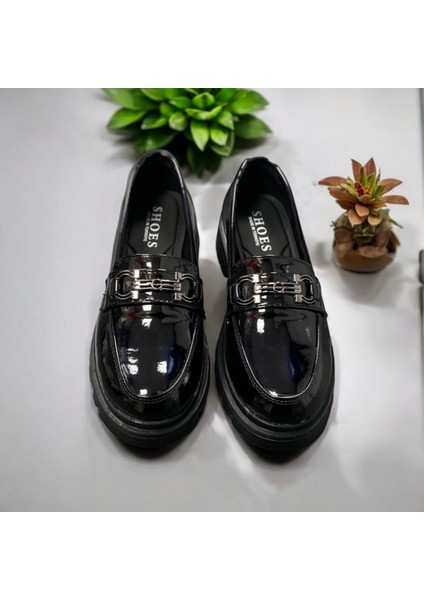 Kadın Toka Detaylı Aksesuarlı Casual Günlük Rahat Loafer Ayakkabı modelleri