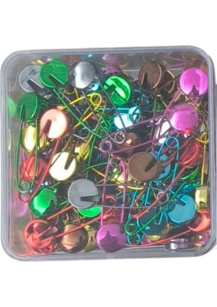 Çengelli Iğne Kilitli Bebe Renkli Küçük 100 Adet