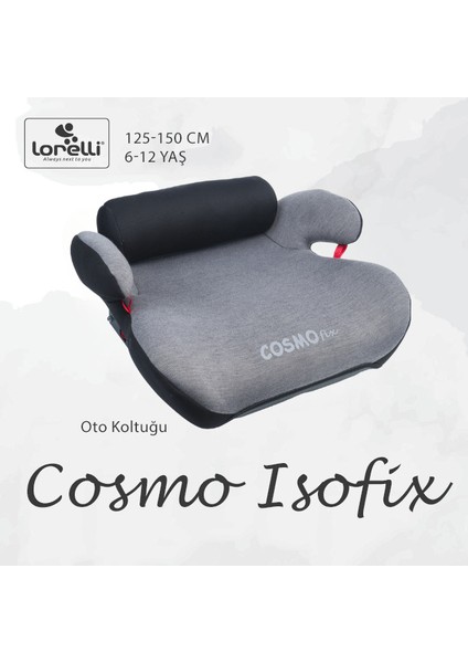 Cosmo Fix Isofix Yükseltici - Gri-Siyah
