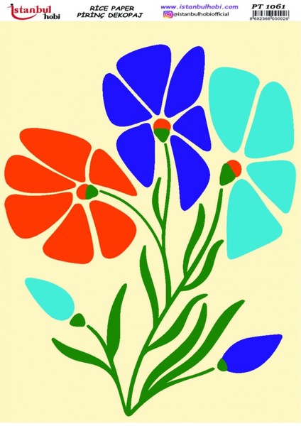 Istanbul Hobi Pirinç Dekopaj Kağıt PT1061