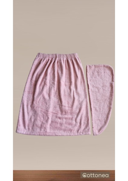 % 100 Pamuklu Aetos SARMA HAVLU, Duş, Deniz-Plaj, Banyo Havlusu ve SAÇ BONESİ Kadın