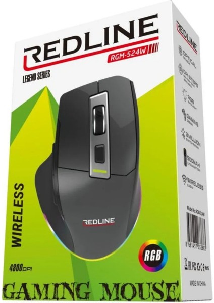 REDLINE RGM-524W 2.4g Wireless Gaming IŞIKLI Mouse