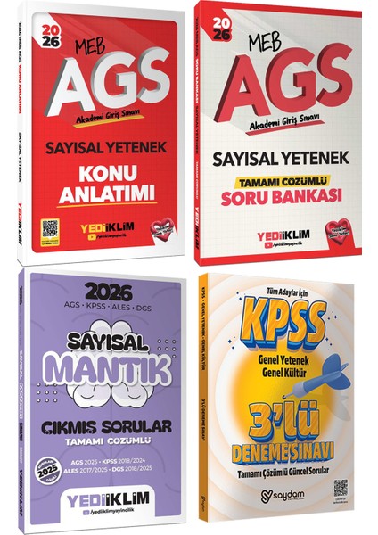 2026 Meb Ags Sayısal Yetenek Konu Anlatımı-Tamamı Çözümlü Soru Bankası-Çözümlü Çıkmış Sorular