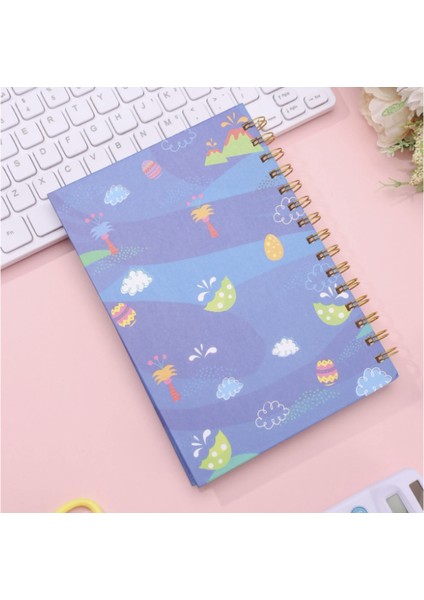 Popitli Sert Kapak Telli Defter Kedi Patisi Desenli Silgi Hediyeli