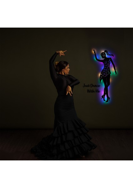 LED Işıklı Dans Temalı Tablo Helen Dekoratif Gece Lambası fiyatları