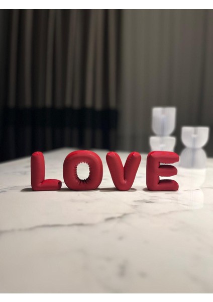 Dekoratif Balon Görünümlü Love Aşk Biblo 7 cm