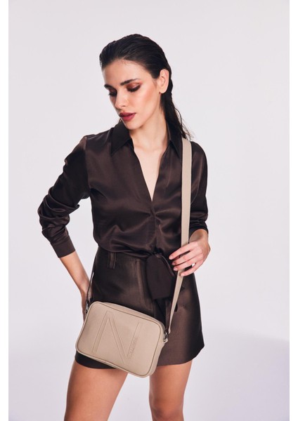 CN6527T Kadın Çapraz Çanta Çakıl