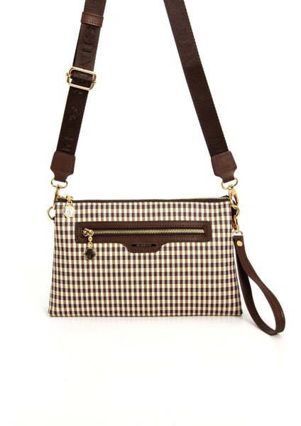 1129 Kadın El ve Çapraz Çanta Ekose