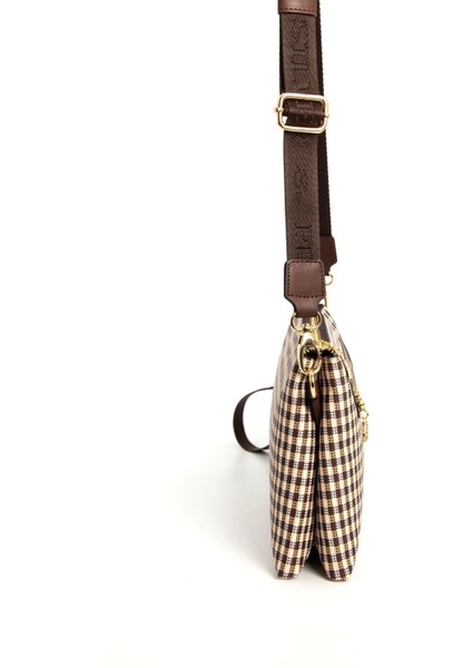 1129 Kadın El ve Çapraz Çanta Ekose modelleri