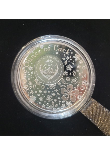 Palau Dört Yapraklı Yonca Gümüş Sertfikalı 999 Gümüş 1 Ons Kutusuyla Şans Madalyonu fiyatları