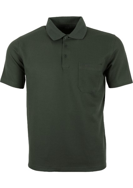 Erkek Tişört Yakalı Cepli Waffle Kumaş RAR01312