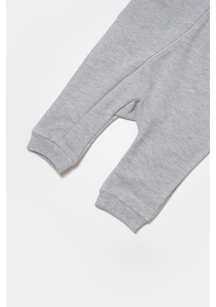 Unisex Bebek Pamuklu Gri Puzzle Desenli Tulum fiyatları