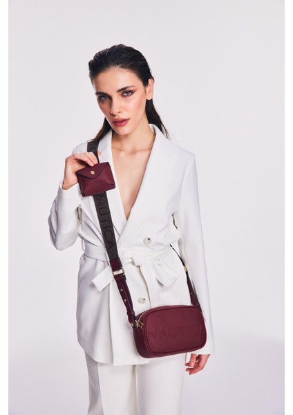 CN6529T Kadın Çapraz Çanta Bordo