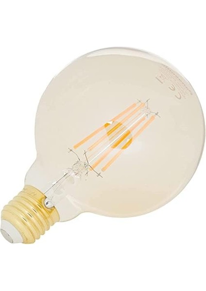 E27 Fil G95 Lamba, Sarı Işık 7W 630LM 2000K Gold modelleri