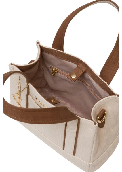 CN7237 Kadın Çapraz Çanta Krem indirimleri