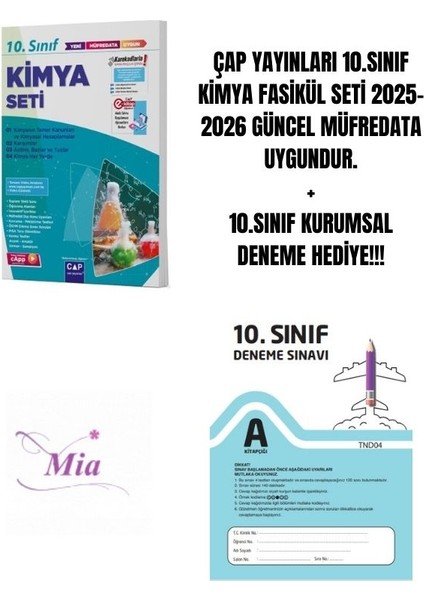 10.sınıf Kimya Fasikül Seti Hediyeli