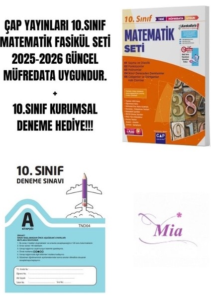 10.sınıf Matematik Fasikül Seti Hediyeli