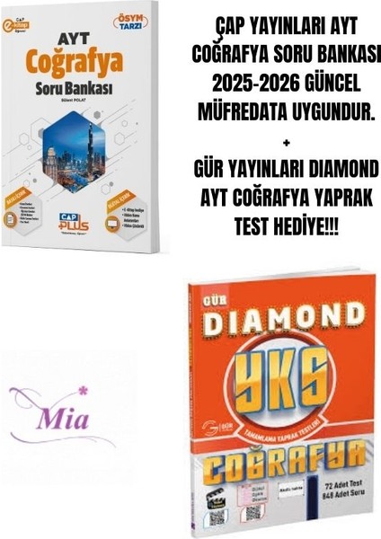 Ayt Coğrafya Soru Bankası Hediyeli