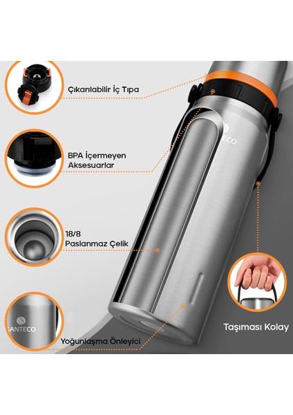 Çelik Termos 1200 ml Inox ve Plastik Katlanır Sehpa fırsatları