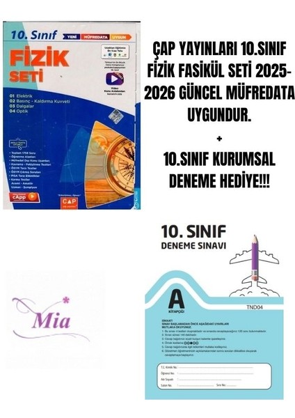 10.sınıf Fizik Fasikül Seti Hediyeli