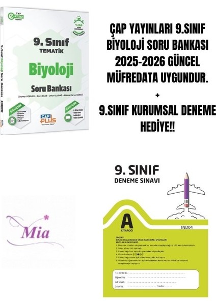 9.sınıf Biyoloji Soru Bankası Hediyeli