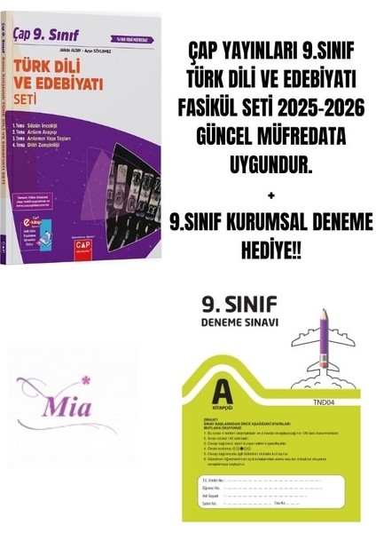 9.sınıf Türk Dili ve Edebiyatı Fasikül Set Hediyeli