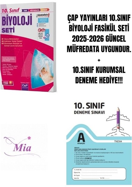 10.sınıf Biyoloji Fasikül Seti Hediyeli