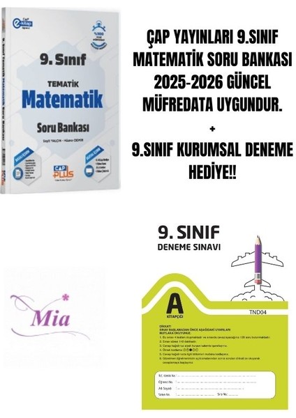 9.sınıf Matematik Soru Bankası Hediyeli