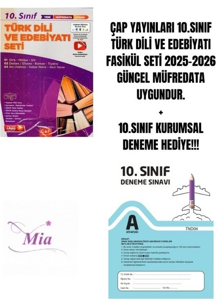 10.sınıf Türk Dili ve Edebiyatı Fasikül Seti Hediyeli