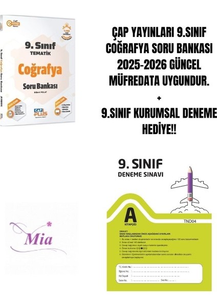 9.sınıf Coğrafya Soru Bankası Hediyeli