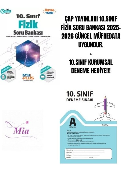 10.sınıf Fizik Soru Bankası Hediyeli